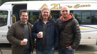 Anthony, Sean and Darion on their way to the farm